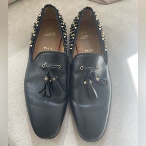 Authentic Men Christian Louboutin Tassle Spike Shoes